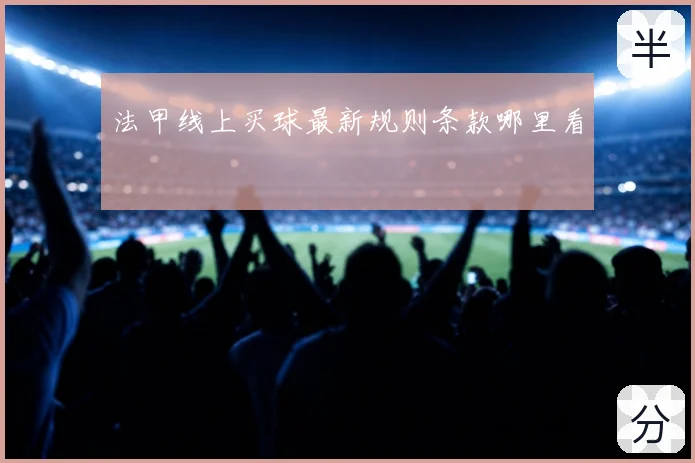 法甲线上买球最新规则条款哪里看